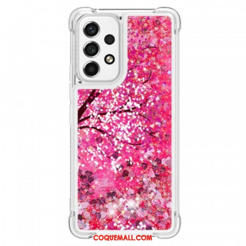 Coque Samsung Galaxy A53 5G Arbre Paillettes