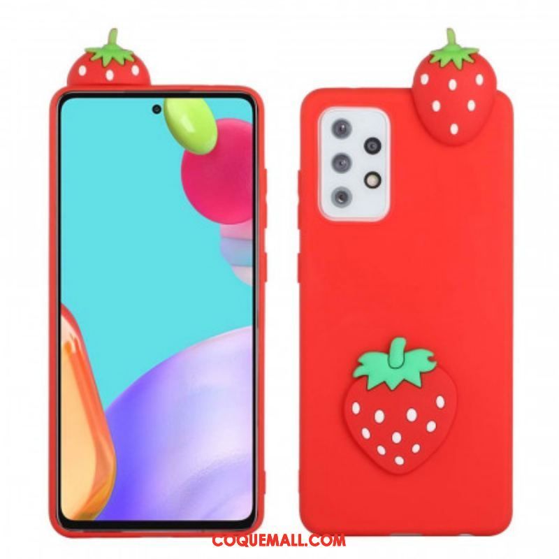 Coque Samsung Galaxy A53 5G La Fraise 3D