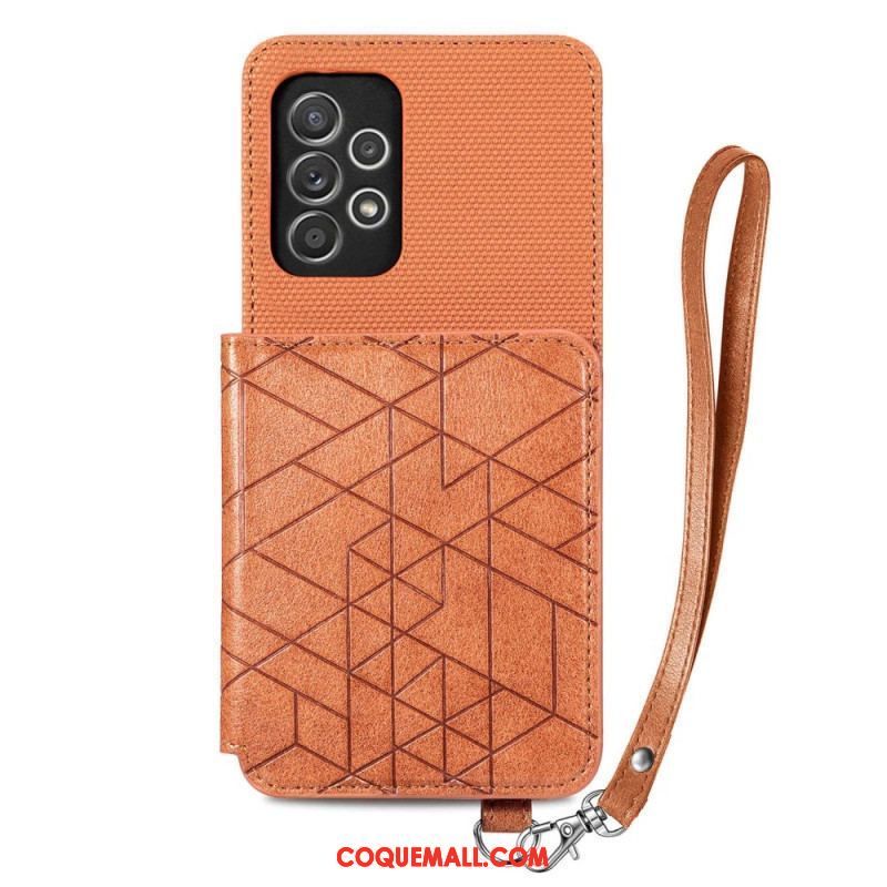 Coque Samsung Galaxy A53 5G Porte-Cartes à Lanière