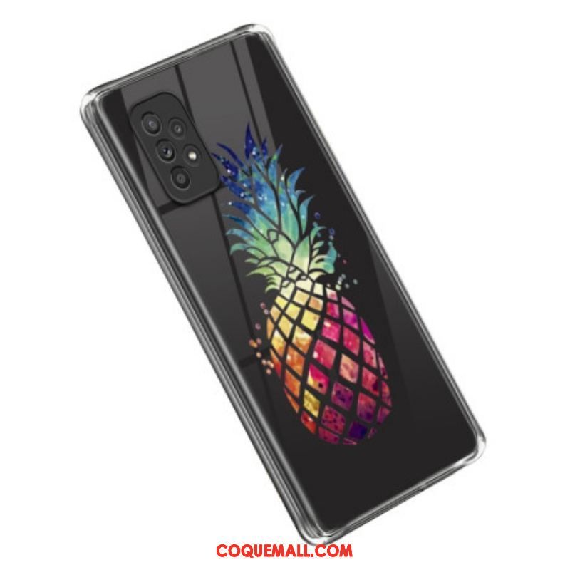 Coque Samsung Galaxy A53 5G Transparente Ananas