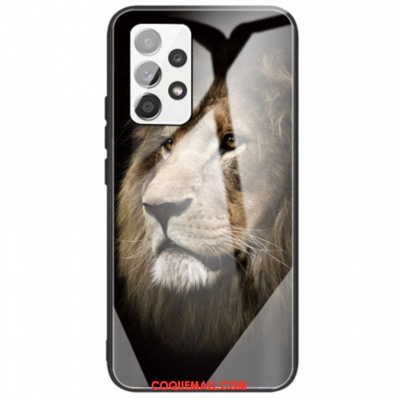 Coque Samsung Galaxy A53 5G Verre Trempé Tête de Lion