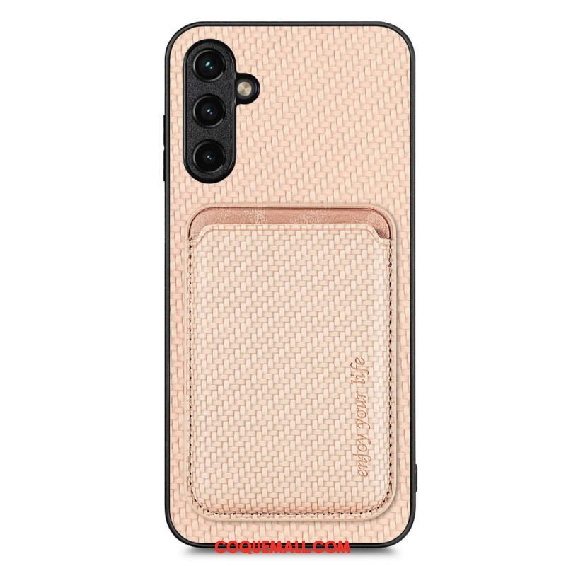 Coque Samsung Galaxy A54 5G Fibre Carbone Porte-Cartes