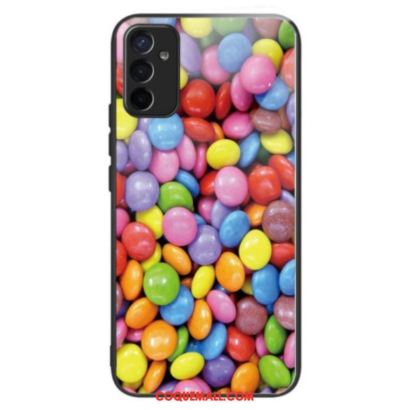 Coque Samsung Galaxy M13 Verre Trempé Bonbons