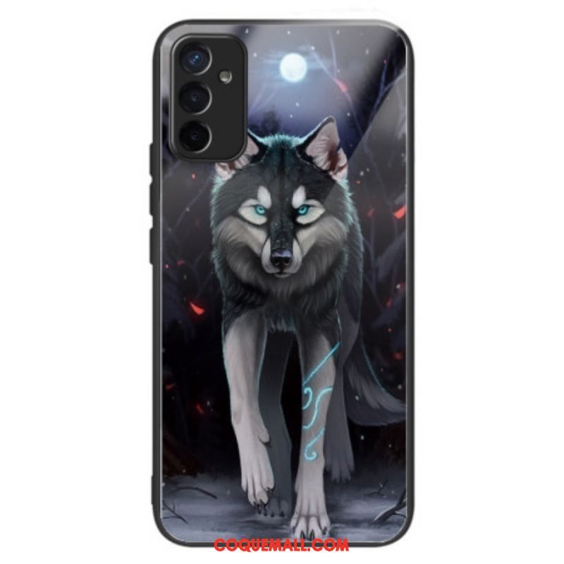 Coque Samsung Galaxy M13 Verre Trempé Loup