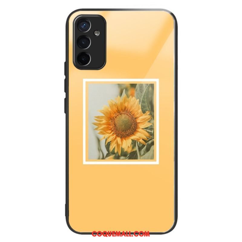 Coque Samsung Galaxy M13 Verre Trempé Variation Tournesols