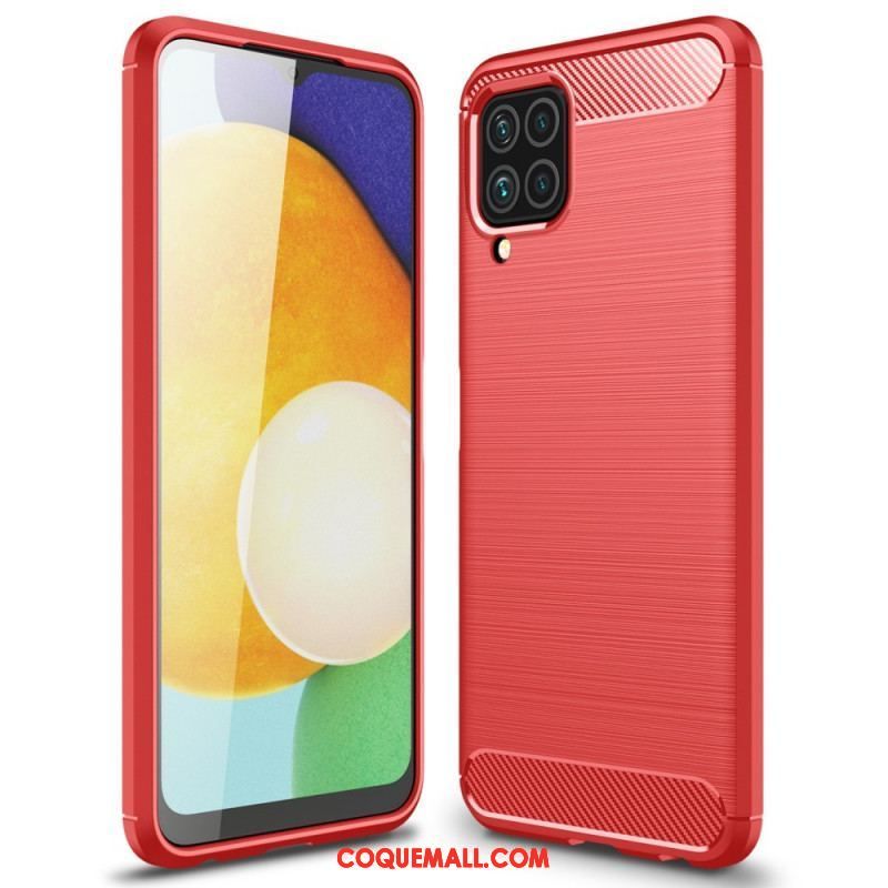 Coque Samsung Galaxy M32 Fibre Carbone Brossée