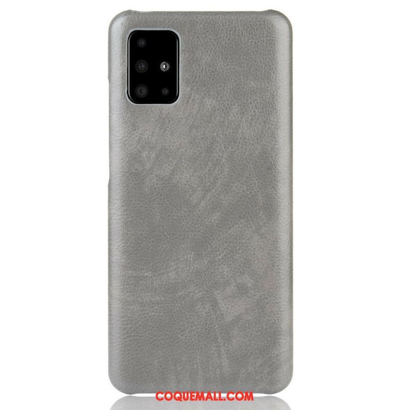 Coque Samsung Galaxy M51 Effet Cuir Litchi