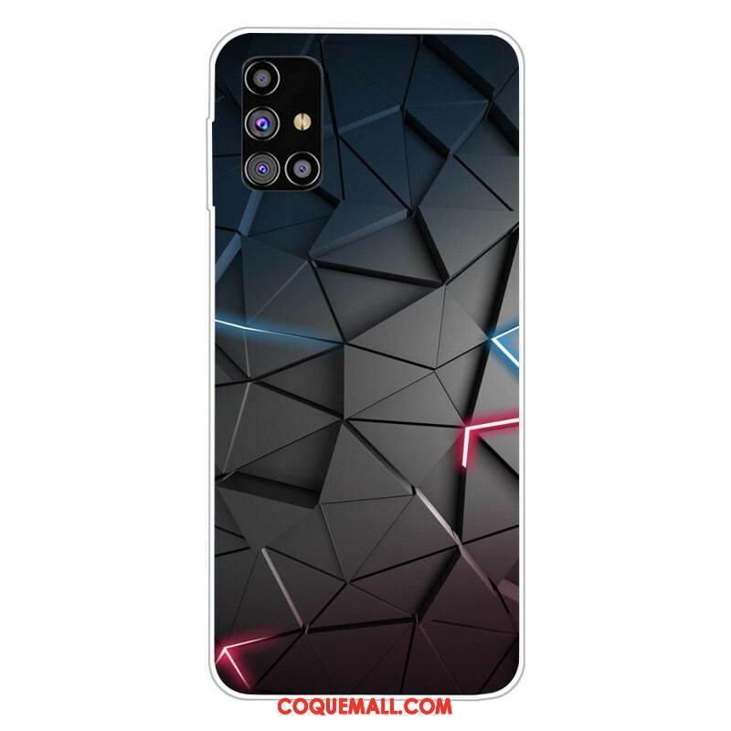 Coque Samsung Galaxy M51 Flexible Géométrie