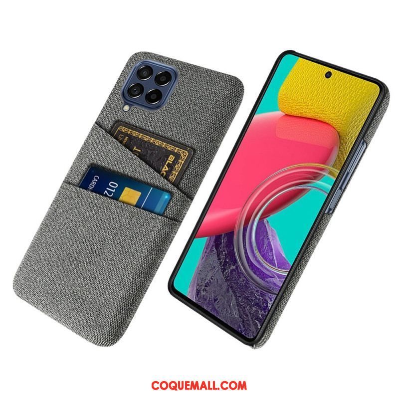 Coque Samsung Galaxy M53 5G Porte-Cartes Tissu