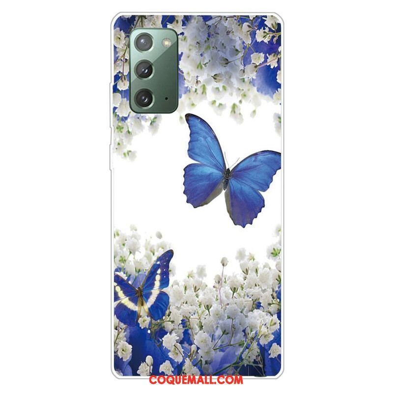 Coque Samsung Galaxy Note 20 Butterflies