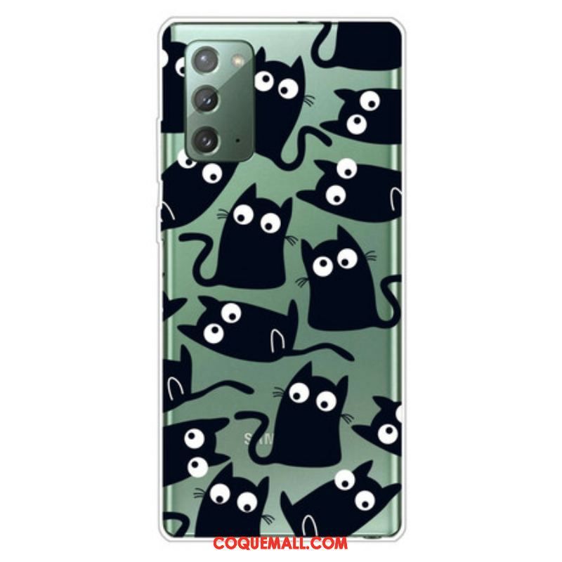 Coque Samsung Galaxy Note 20 Souris Noires