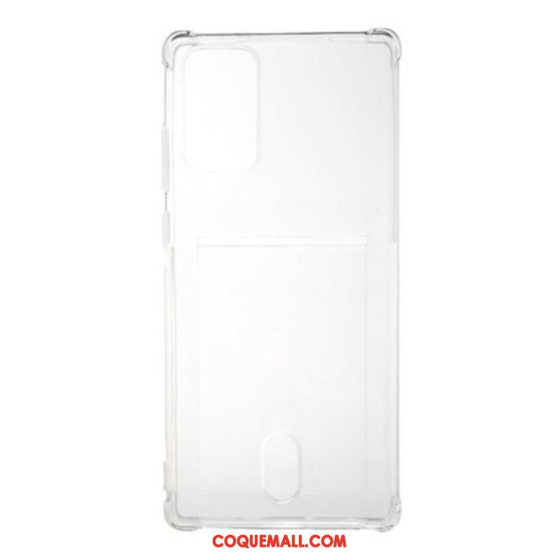 Coque Samsung Galaxy Note 20 Transparente Coins Renforcés