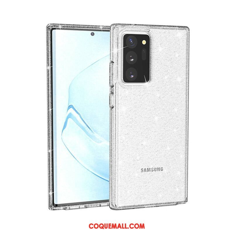 Coque Samsung Galaxy Note 20 Ultra Poudre de Paillettes