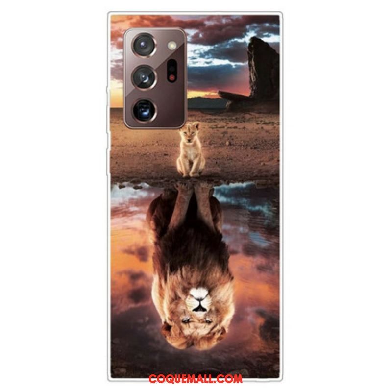 Coque Samsung Galaxy Note 20 Ultra Rêve de Lionceau