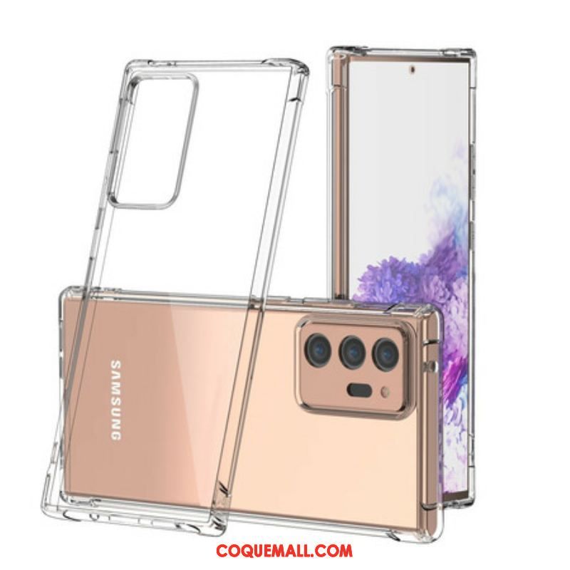 Coque Samsung Galaxy Note 20 Ultra Transparente LEEU Coussins