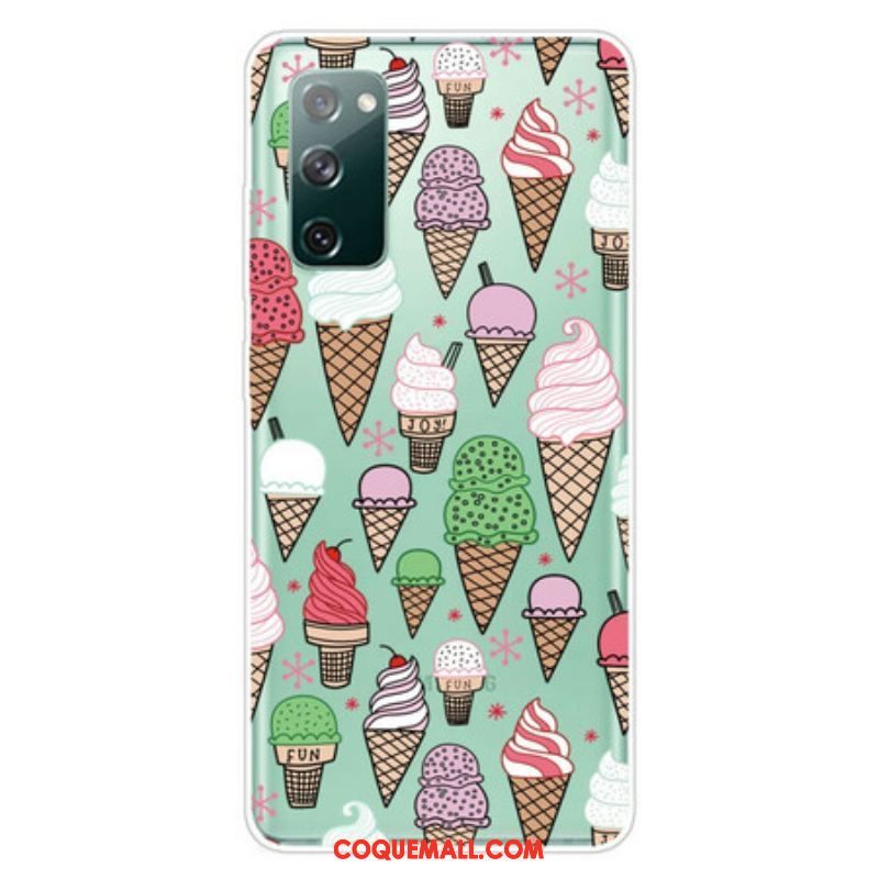 Coque Samsung Galaxy S20 FE Glaces à la Crème