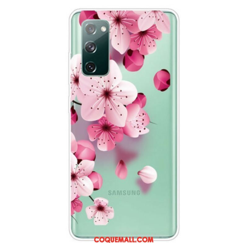 Coque Samsung Galaxy S20 FE Petites Fleurs Roses