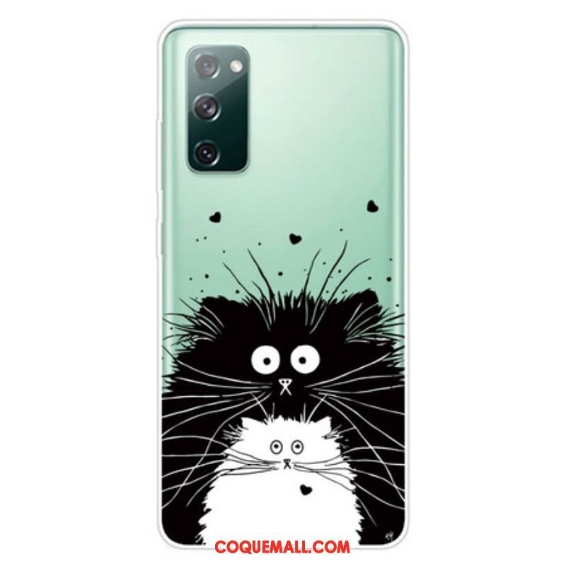 Coque Samsung Galaxy S20 FE Regarde les Chats