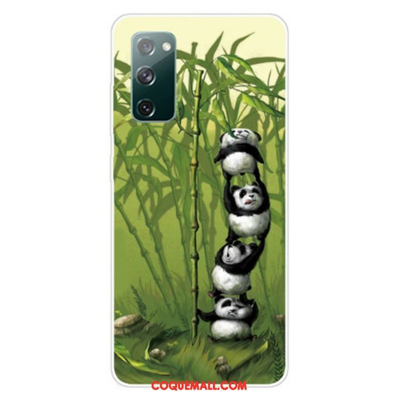 Coque Samsung Galaxy S20 FE Tas de Pandas