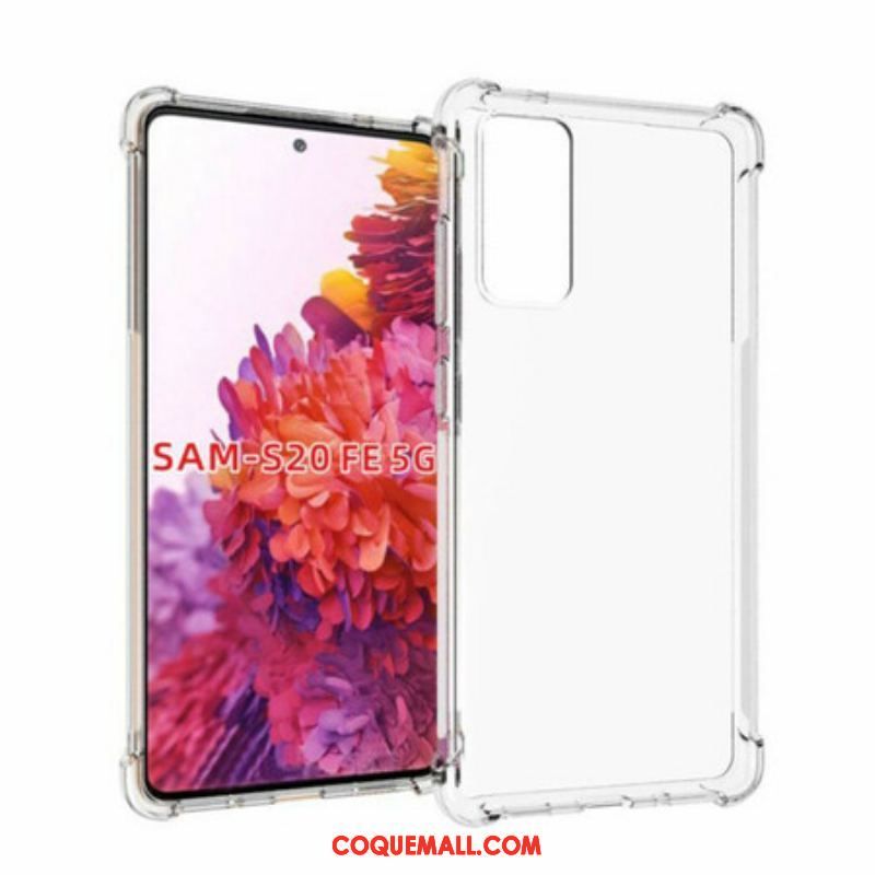 Coque Samsung Galaxy S20 FE Transparente Coins Renforcés