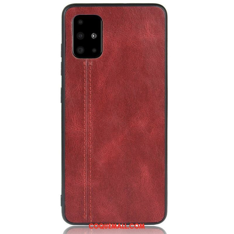 Coque Samsung Galaxy S20 Plus / S20 Plus 5G Effet Cuir Couture