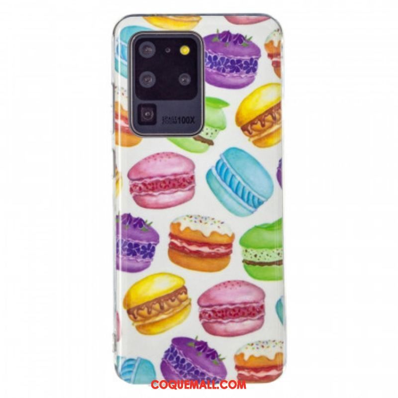 Coque Samsung Galaxy S20 Ultra Macarons Fluorescente