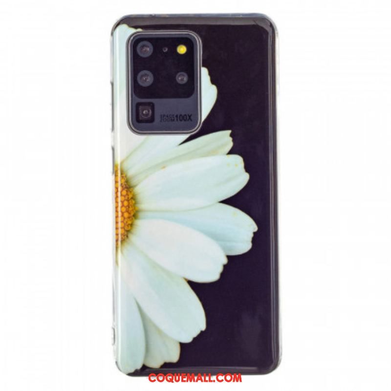 Coque Samsung Galaxy S20 Ultra Série Fleurs Fluorescentes