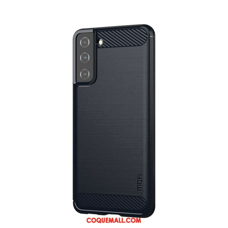 Coque Samsung Galaxy S21 5G Fibre Carbone Brossée MOFI