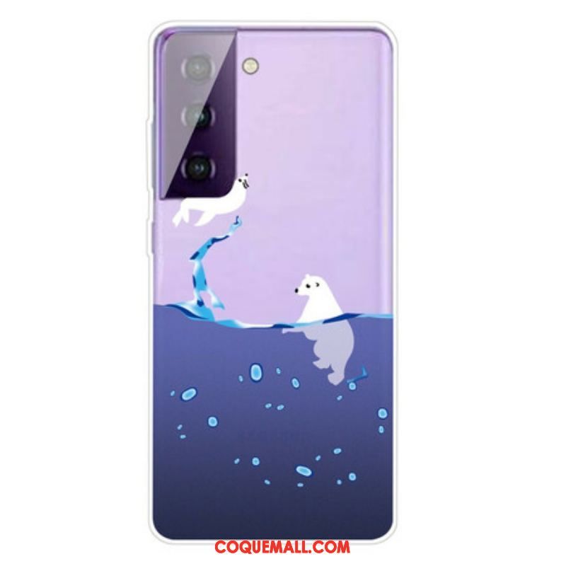 Coque Samsung Galaxy S21 5G Jeux de Mer