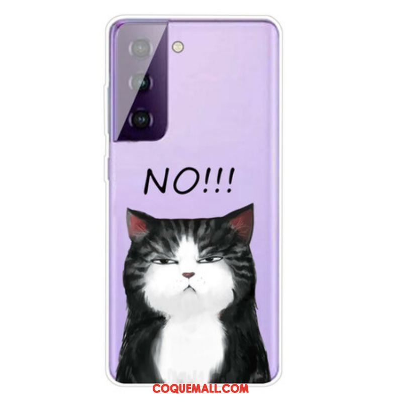 Coque Samsung Galaxy S21 5G Le Chat Qui Dit Non