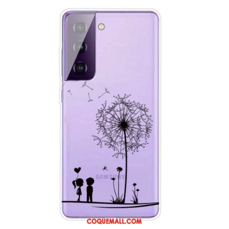 Coque Samsung Galaxy S21 5G Pissenlit Love