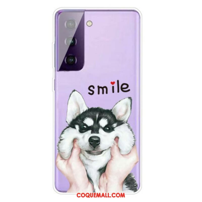 Coque Samsung Galaxy S21 5G Smile Dog