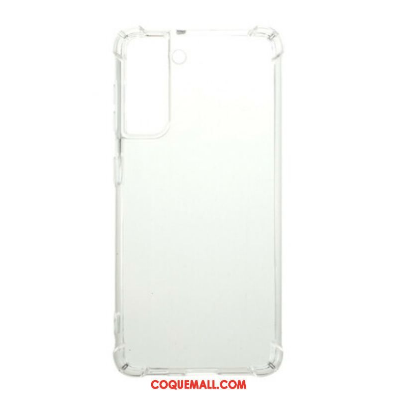 Coque Samsung Galaxy S21 5G Transparente Coins Renforcés