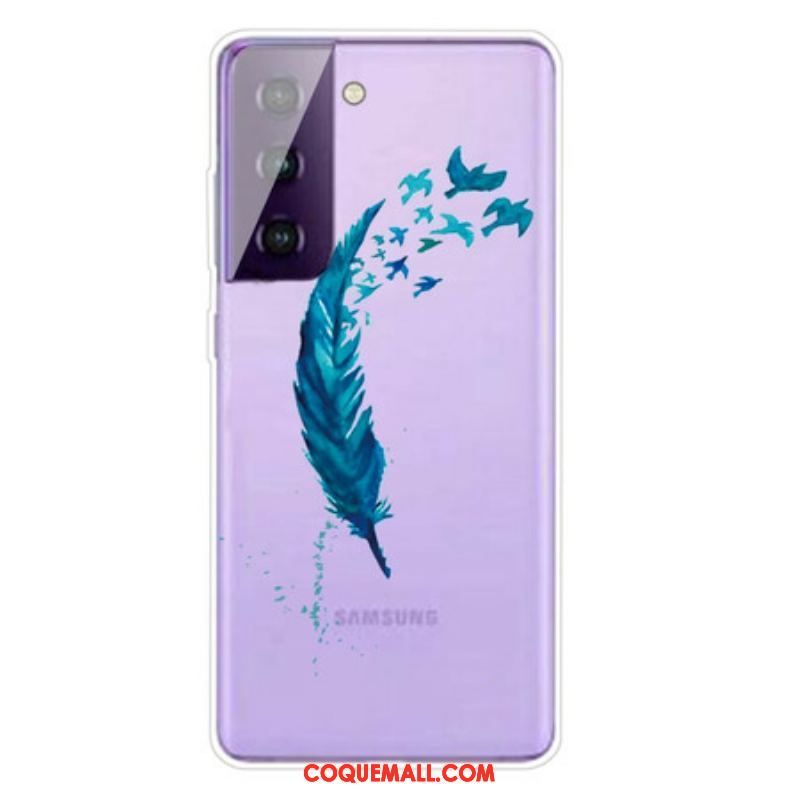 Coque Samsung Galaxy S21 FE Belle Plume