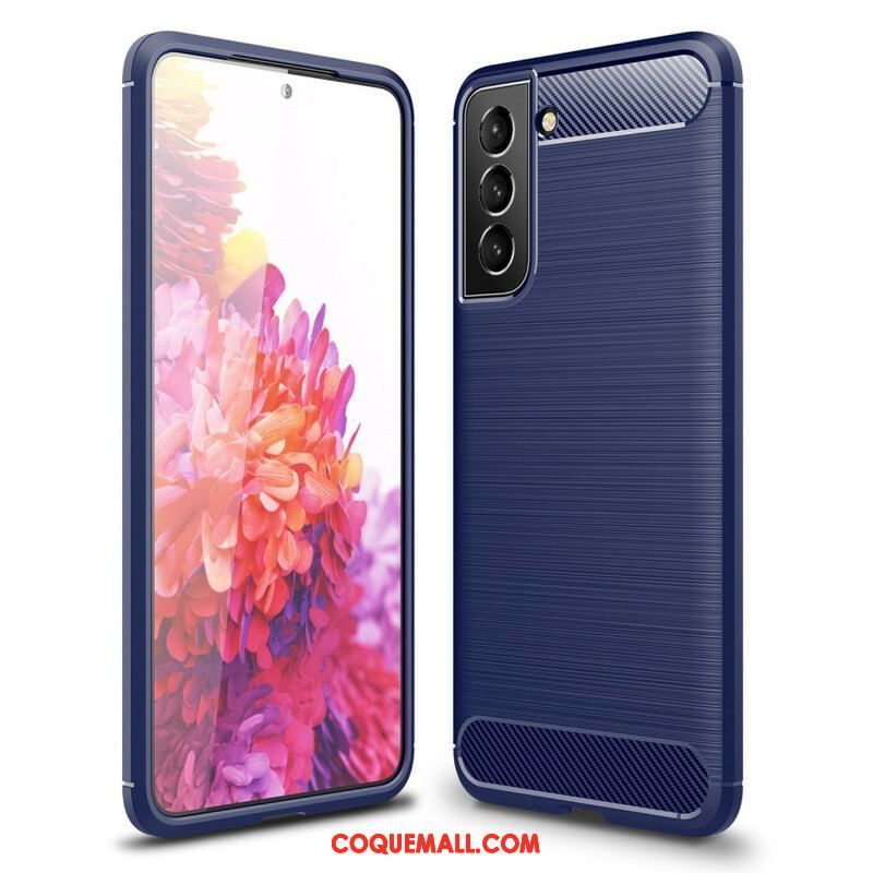 Coque Samsung Galaxy S21 FE Fibre Carbone Brossée