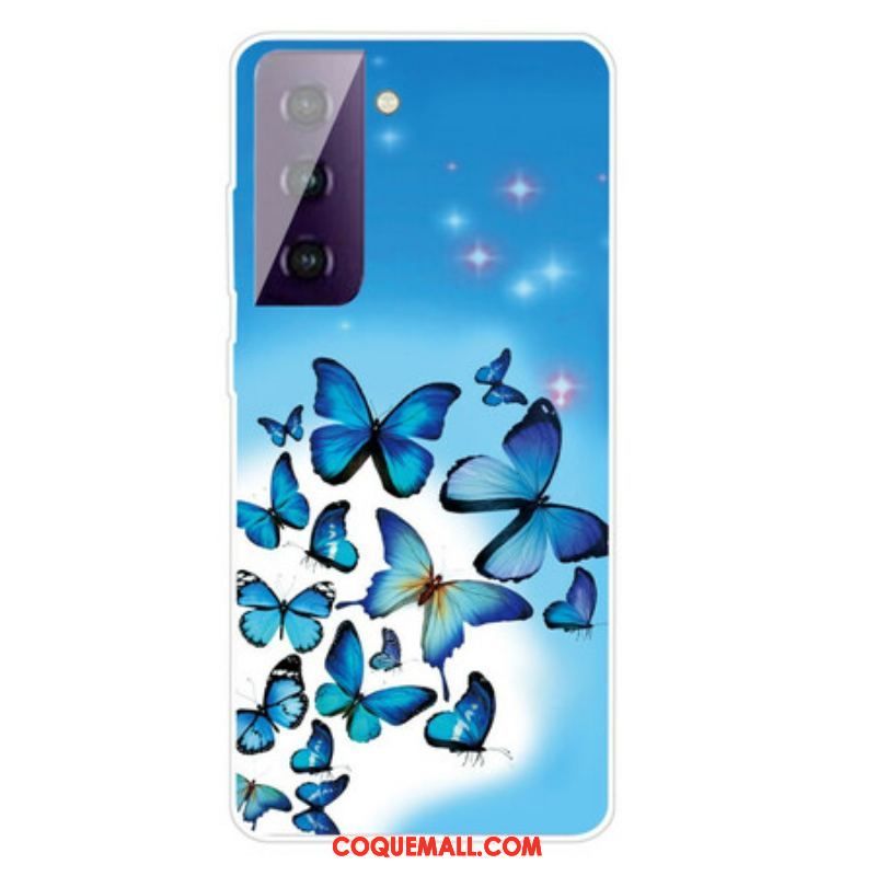 Coque Samsung Galaxy S21 FE Papillons Papillons