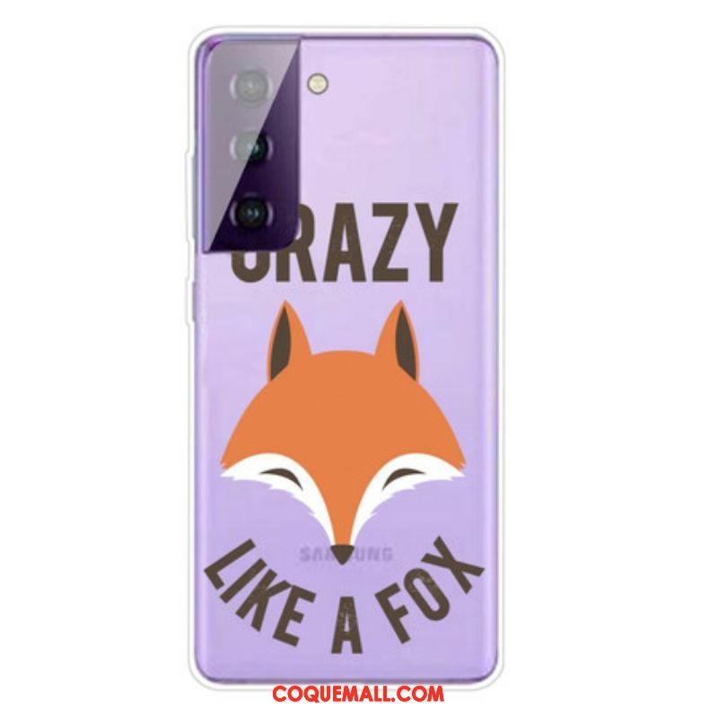 Coque Samsung Galaxy S21 FE Renard / Crazy Like a Fox