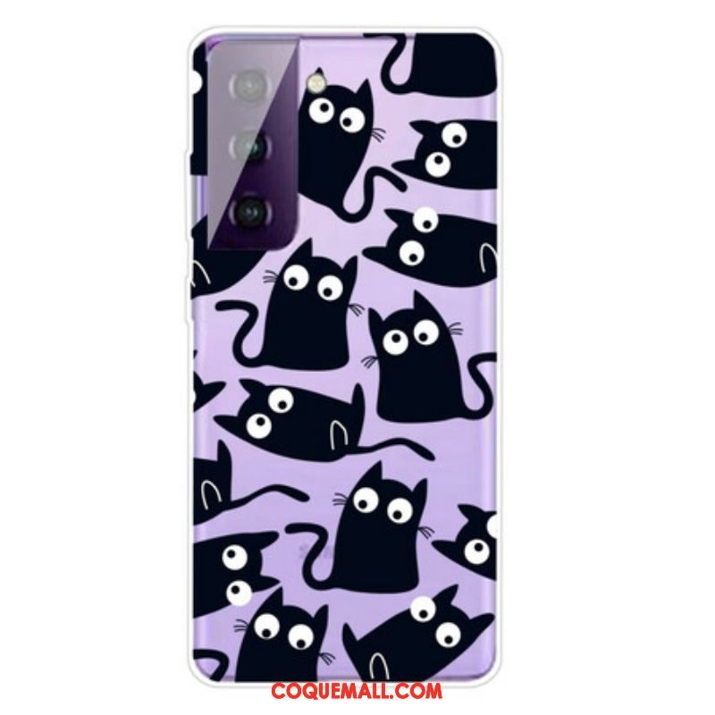 Coque Samsung Galaxy S21 FE Souris Noires