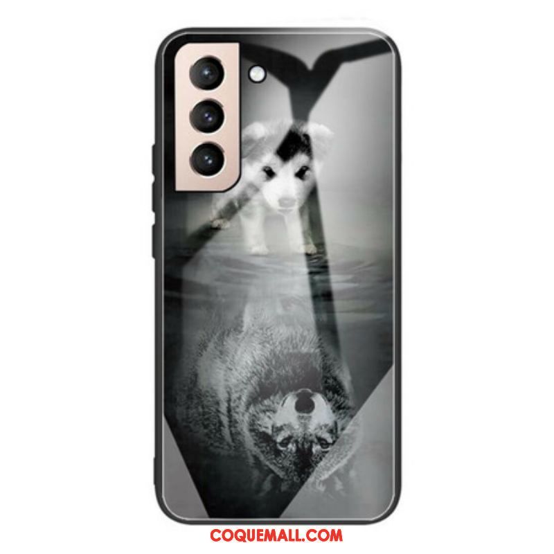 Coque Samsung Galaxy S21 FE Verre Trempé Rêve de Chiot