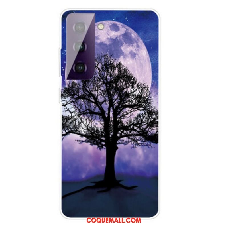 Coque Samsung Galaxy S21 Plus 5G Arbre et Lune