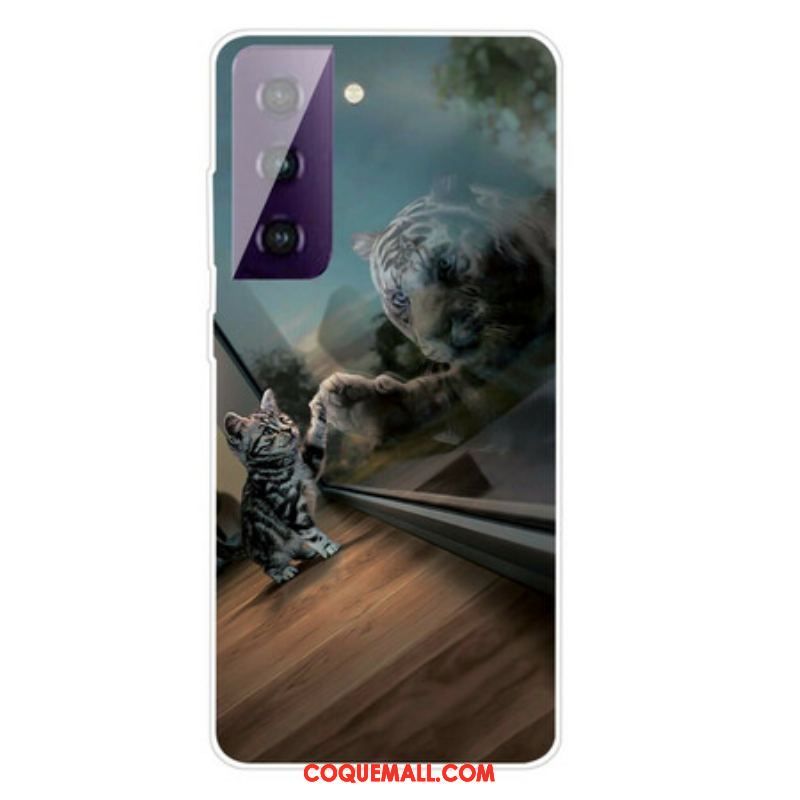 Coque Samsung Galaxy S21 Plus 5G Rêve de Chaton