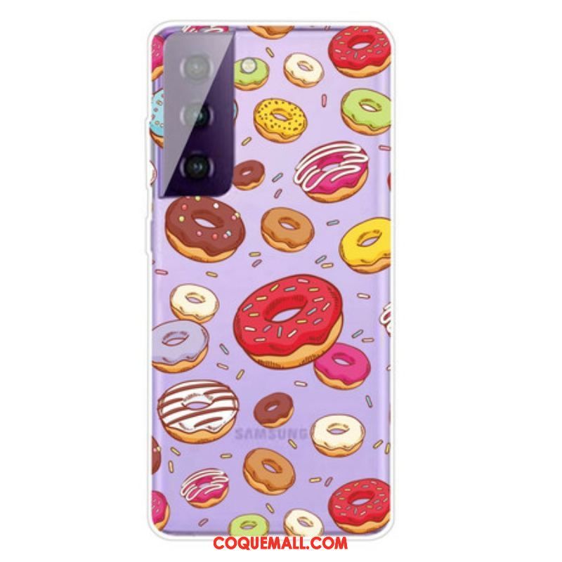 Coque Samsung Galaxy S21 Plus 5G love Donuts