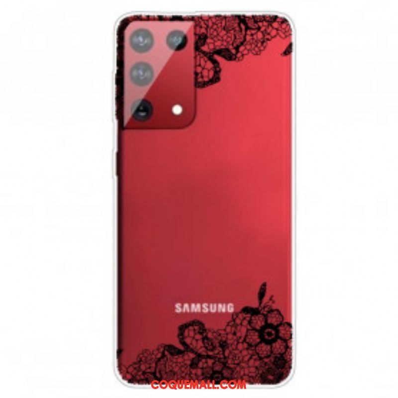 Coque Samsung Galaxy S21 Ultra 5G Dentelle Fine