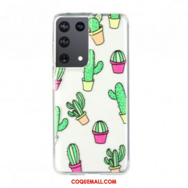 Coque Samsung Galaxy S21 Ultra 5G Minis Cactus