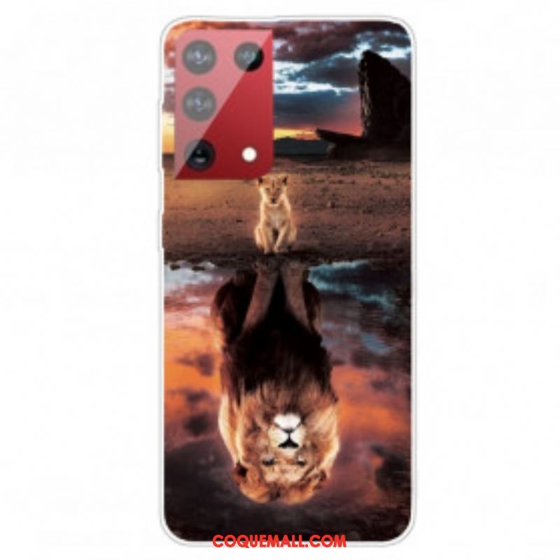 Coque Samsung Galaxy S21 Ultra 5G Rêve de Lionceau