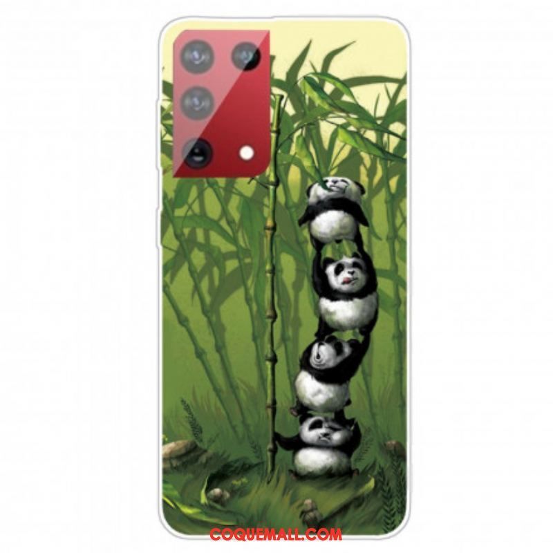 Coque Samsung Galaxy S21 Ultra 5G Tas de Pandas