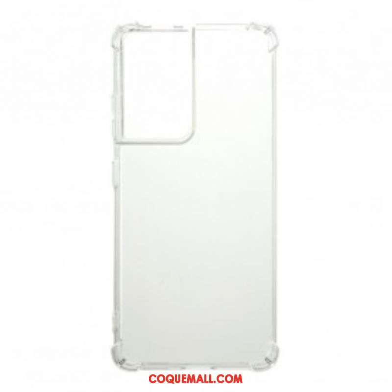 Coque Samsung Galaxy S21 Ultra 5G Transparente Coins Renforcés