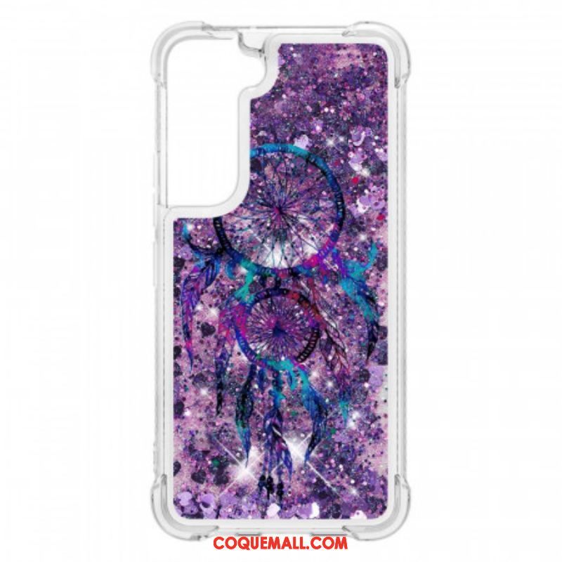 Coque Samsung Galaxy S22 5G Attrape Rêves Paillettes