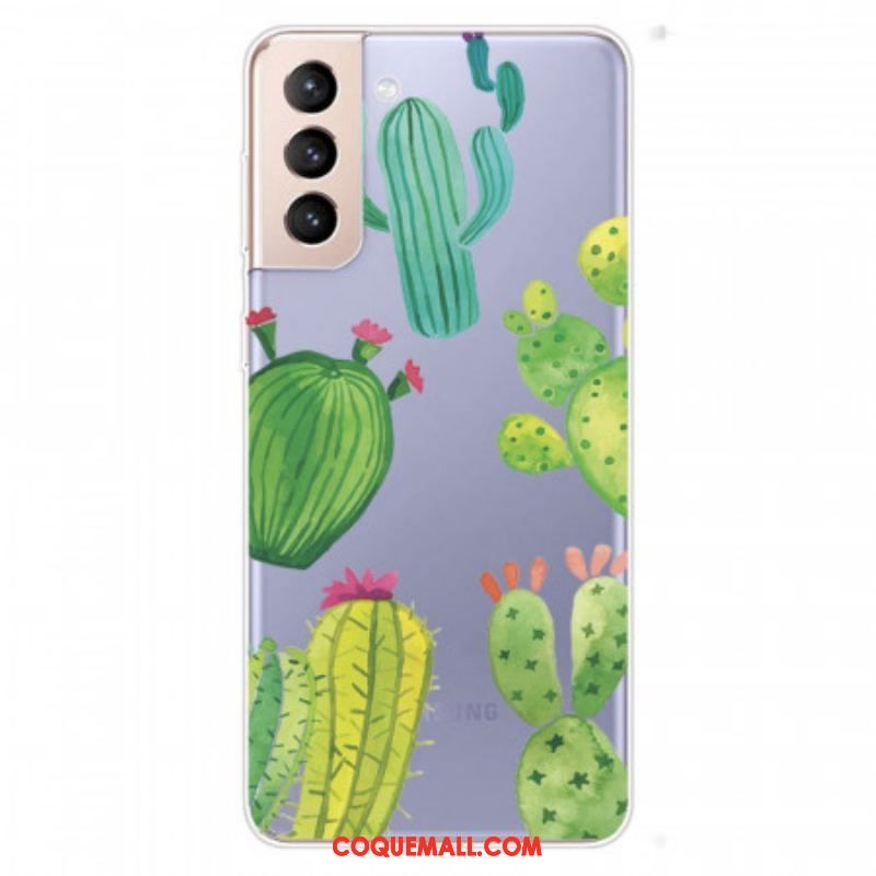 Coque Samsung Galaxy S22 5G Cactus Aquarelle