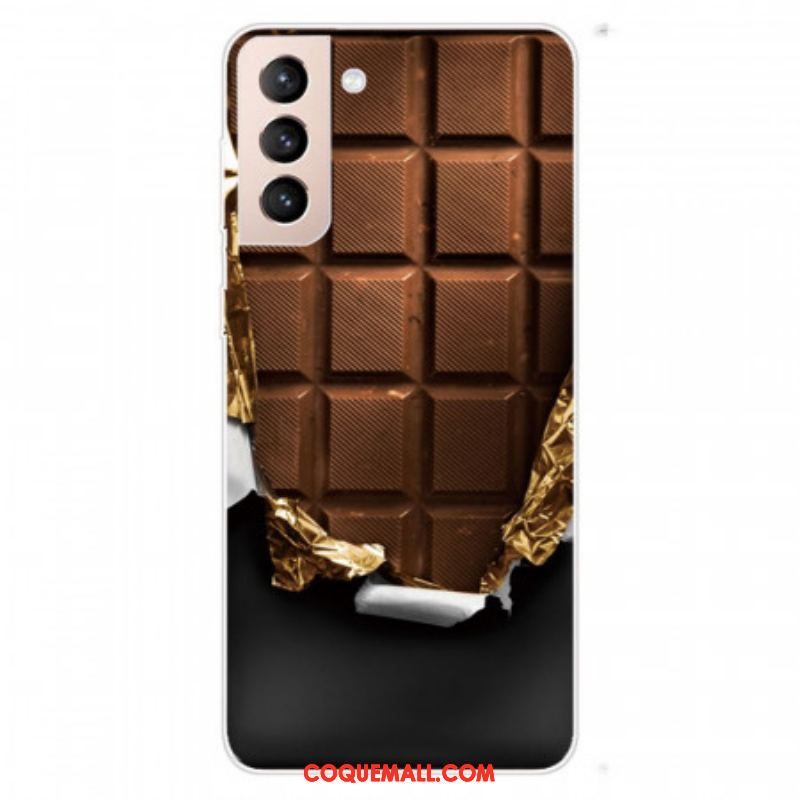 Coque Samsung Galaxy S22 5G Flexible Chocolat